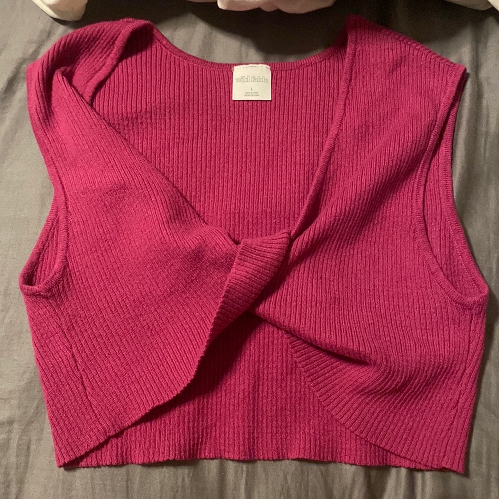 Reversible Purple Croptop
